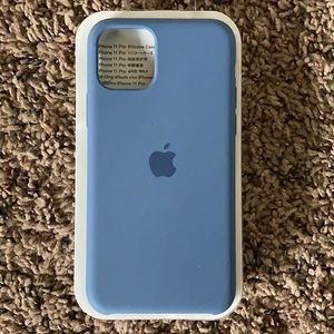 iPhone 11 Pro silicone case Alaskan Blue
